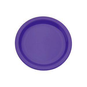 Harfield Polycarbonate Purple Round Narrow Rim Plate 17cm