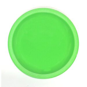 Harfield Polycarbonate Lime Green Round Narrow Rim Plate 23cm