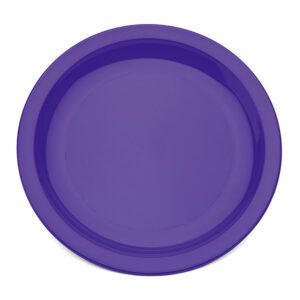 Harfield Polycarbonate Purple Round Narrow Rim Plate 23cm