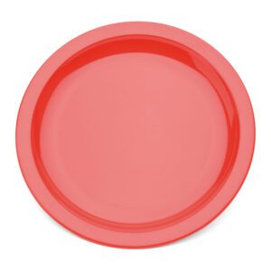 Harfield Polycarbonate Red Round Narrow Rim Plate 23cm