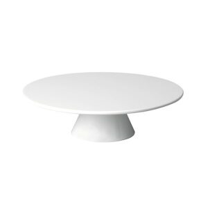 Lockhart Cake Stand Round Melamine White 31 x 8cm