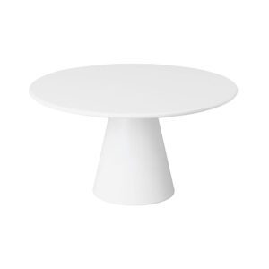 Lockhart Cake Stand Round Melamine White 31 x 16cm