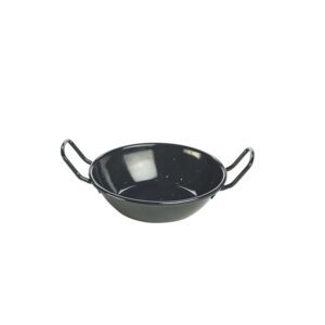 GenWare Black Enamel Dish 14cm