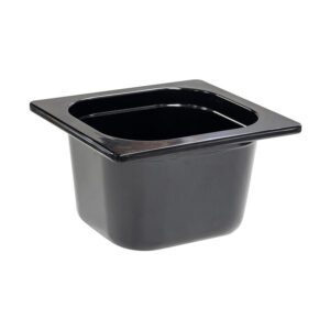 Mirage Melamine Black 1/6 Gastronorm 100mm Deep