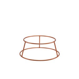 Genware Copper Anti-Slip Round Buffet Riser 10cm