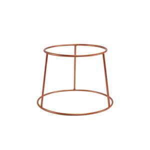 Genware Copper Anti-Slip Round Buffet Riser 18cm