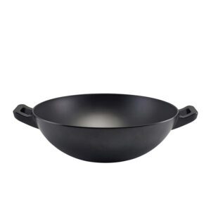 Genware Black Melamine Wok Buffet Bowl 35cm 5.5 Litre