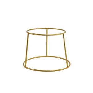 Genware Gold Anti-Slip Round Buffet Riser 18cm