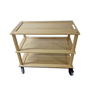 Podium Long Natural Oak Hospitality Trolley 1010x558x855mm