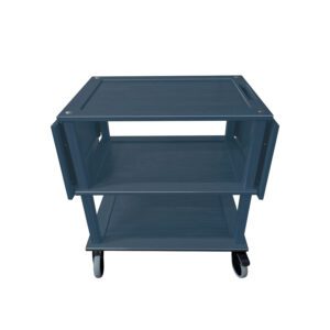 Podium Drop Leaf Grey Oak Hospitality Trolley 1460x558x855mm