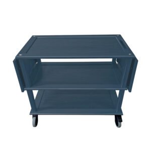 Podium Long Drop Leaf Grey Oak Hospitality Trolley 1672x558x855mm