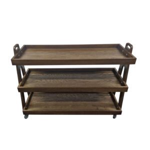 Podium Buffet Dark Brown Oak Hospitality Trolley 1136x440x810mm