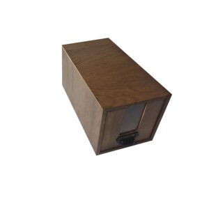 Podium Dark Brown Oak 1/3 Single Drawer Bread Bin