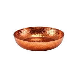 GenWare Copper Hammered Aluminium Round Platter 31x7cm
