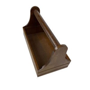 Podium 1/3 Dark Brown Oak Rectangular Table Caddy 39.8x24.3x21.2cm
