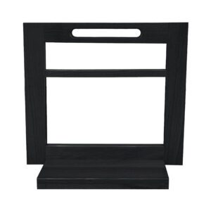 Podium Black Oak 2 Tier Counter Top Display Stand & Base 40x47.6x21.2cm