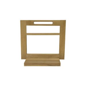 Podium Natural Oak 2 Tier Counter Top Display Stand & Base 40x47.6x21.2cm