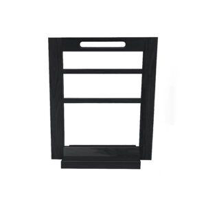 Podium Black Oak 3 Tier Counter Top Display Stand & Base 40x62.3x21.2cm