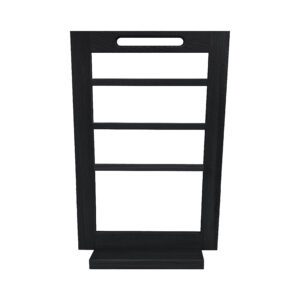 Podium Black Oak 4 Tier Counter Top Display Stand & Base 40x77x21.2cm