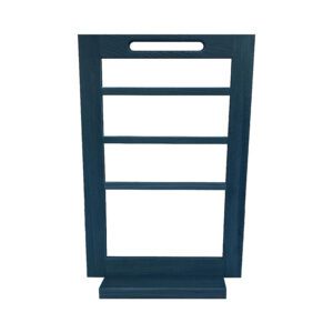 Podium Ambery Grey Oak 4 Tier Counter Top Display Stand & Base 40x77x21.2cm