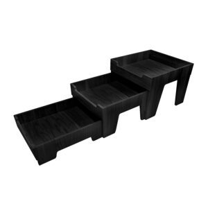 Podium Black Oak Rectangular Large Nesting Display 39.8x41.2x30cm