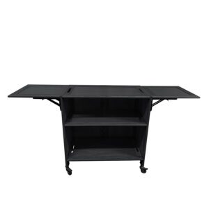 Podium Black Oak Pop Up Bar Trolley 112x55.5x111cm