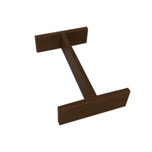 Podium Dark Brown Oak 1/3 Condiment Insert for Table Caddy 29x18.4x6.5cm