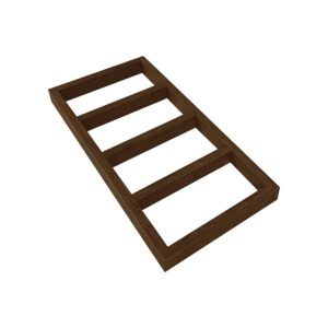 Podium Dark Brown Oak 1/3 Even Tea Insert 37x18.5x3cm