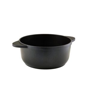 GenWare Non-Stick Black Cast Aluminium Round Casserole Dish 28x13cm 7 Litre