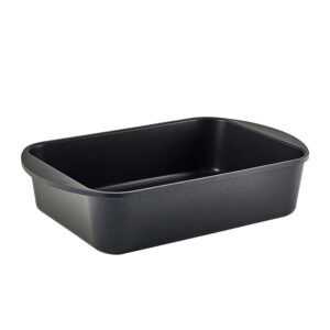 GenWare Non-Stick Black Cast Aluminium Rectangular Roaster 35x22cm 4.2 Litre