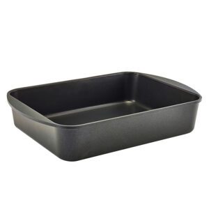 GenWare Non-Stick Black Cast Aluminium Rectangular Roaster 40x27cm 6 Litre