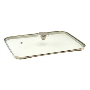 GenWare Rectangular Clear Glass Lid For Cast Aluminium Roaster 40x27cm