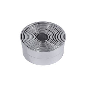 Contacto Stainless Steel Round Plain Cutters 2.5cm- 10.5cm