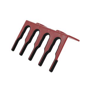 Hillbrush Red Polypropylene Overmoulded Professional Wall Bracket System 20.4x12.4cm