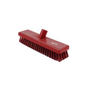 Hillbrush Red Polypropylene Stiff Deck Scrub Broom Head 30.5cm