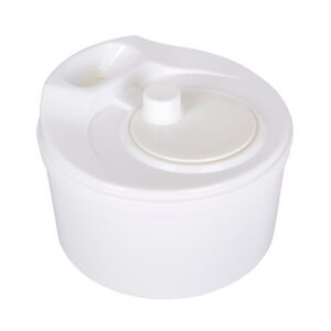 KitchenCraft White Plastic Round Salad Spinner 22.5cm