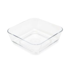 Harfield Polycarbonate Square Sweet Clear Dish 10cm 17.5cl