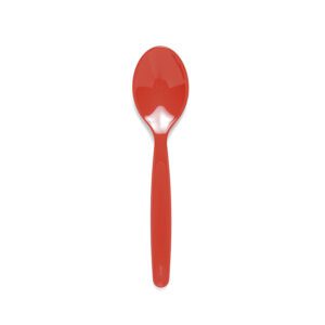 Harfield Polycarbonate Dessert Spoon Small Red 17cm